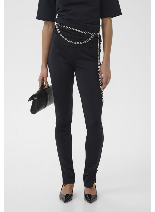 Gestuz Lyrose Zip Leggings Black