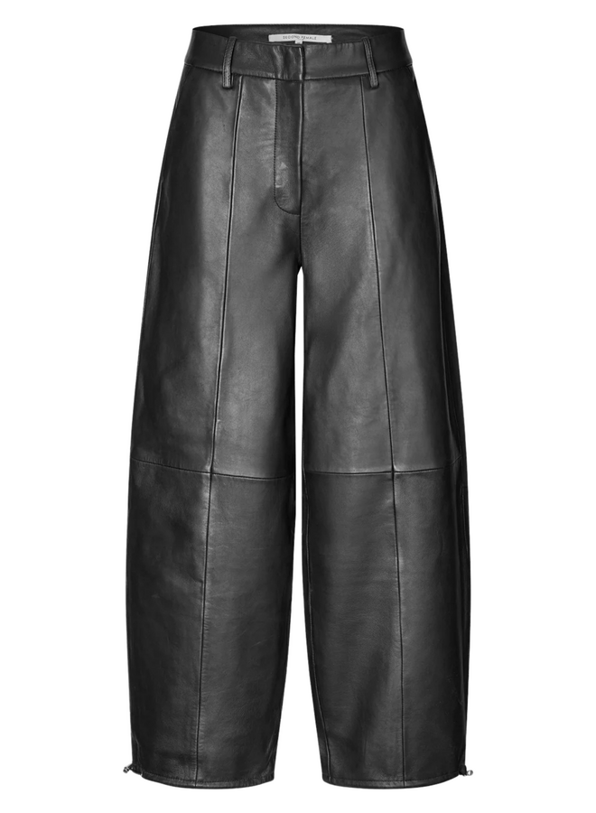 Second Female Aluka Leather Trousers Black