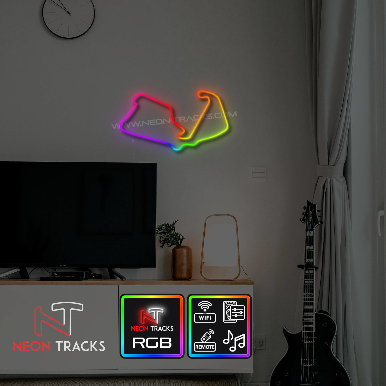 Neon Tracks Silverstone - RGB - Groot Brittannië - Copy
