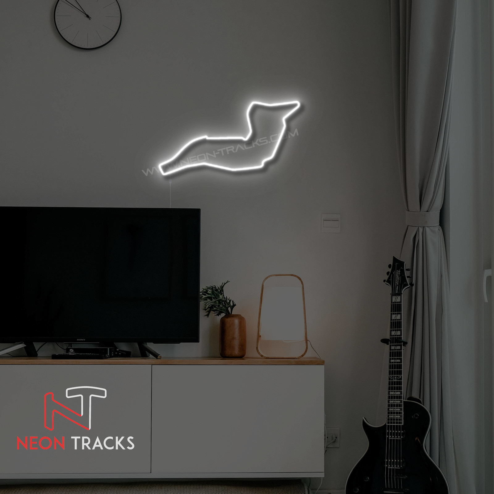 Neon Tracks Autodromo Enzo e Dino Ferrari - RGB - Italy