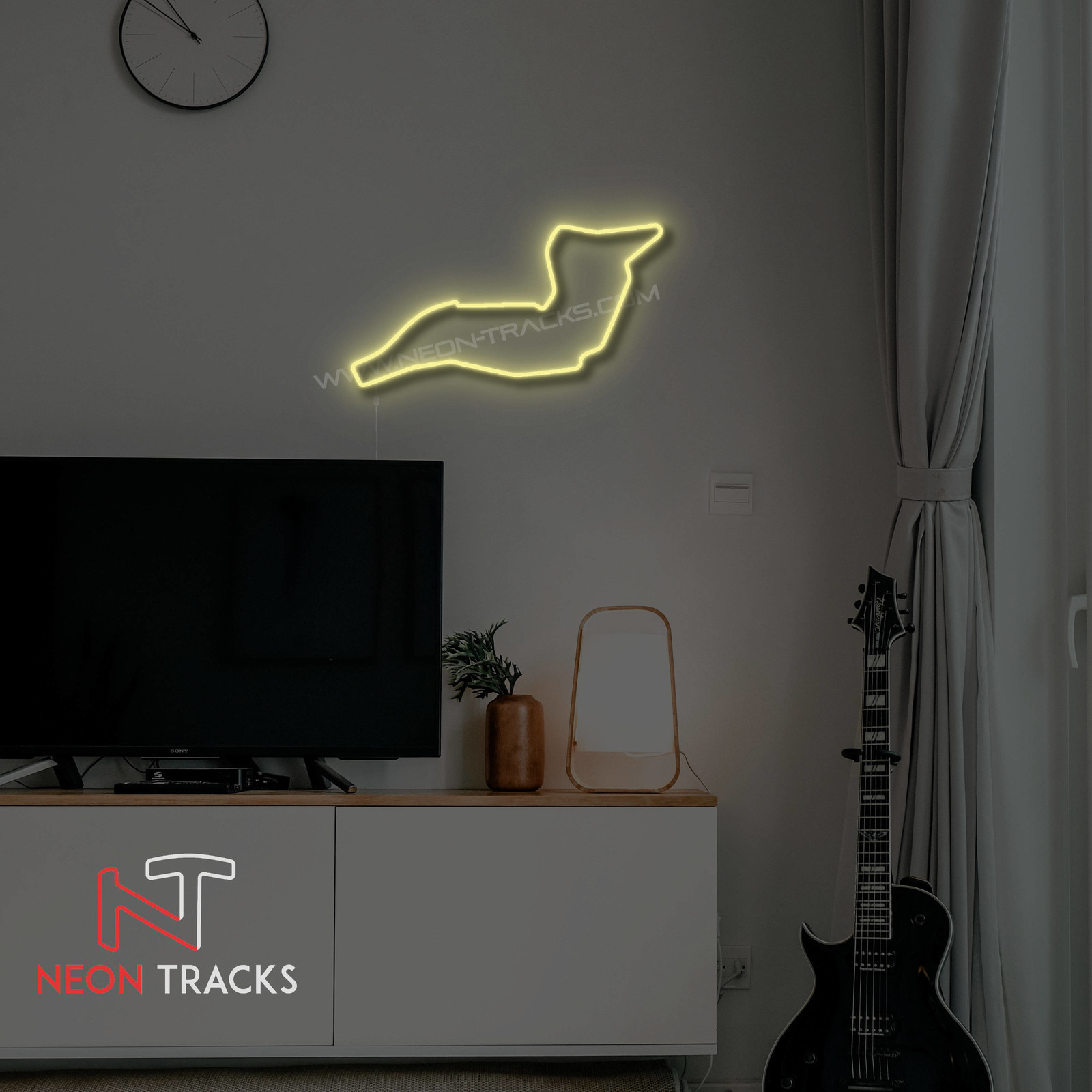 Neon Tracks Autodromo Enzo e Dino Ferrari - RGB - Italy