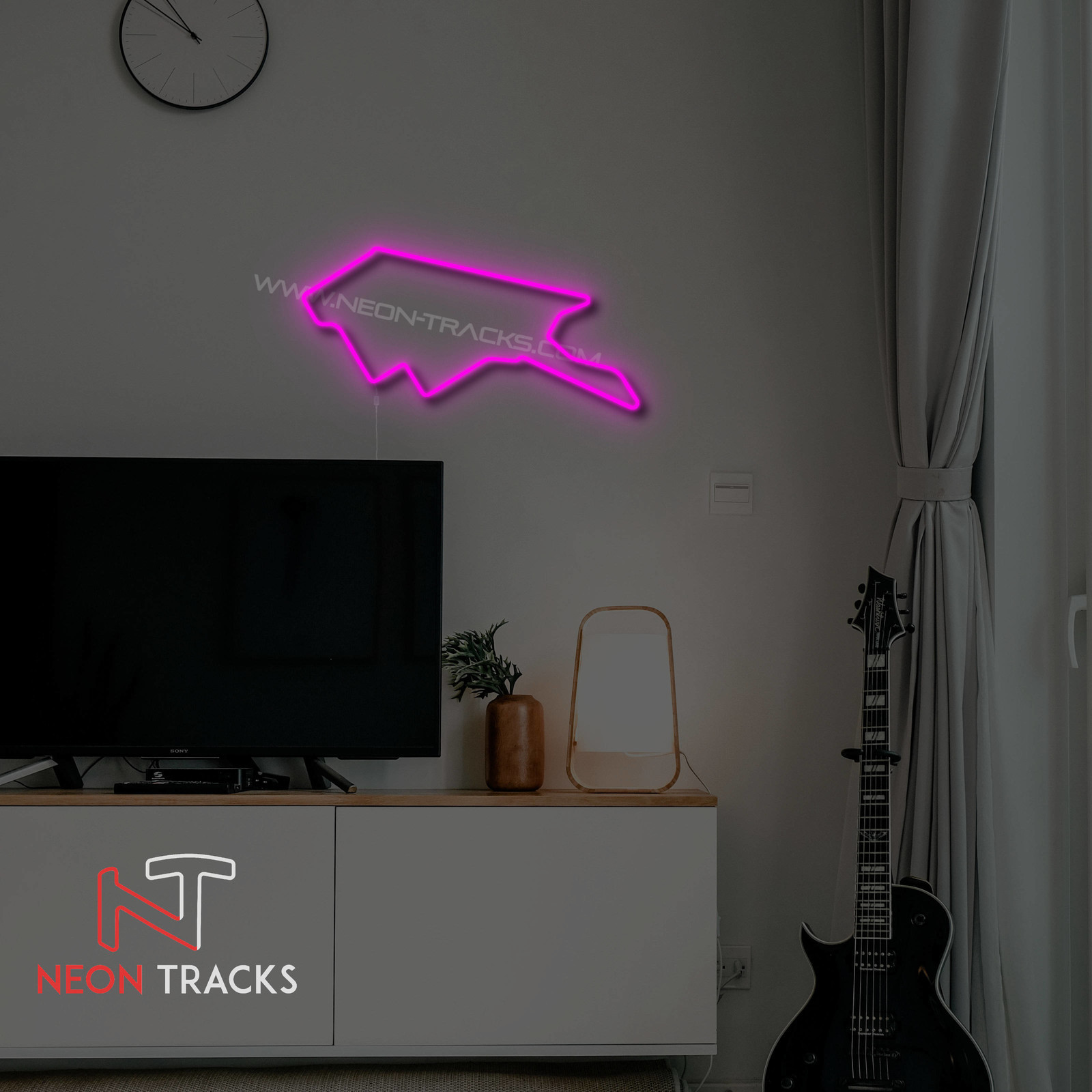 Neon Tracks Adelaide Street Circuit - RGB - Australië