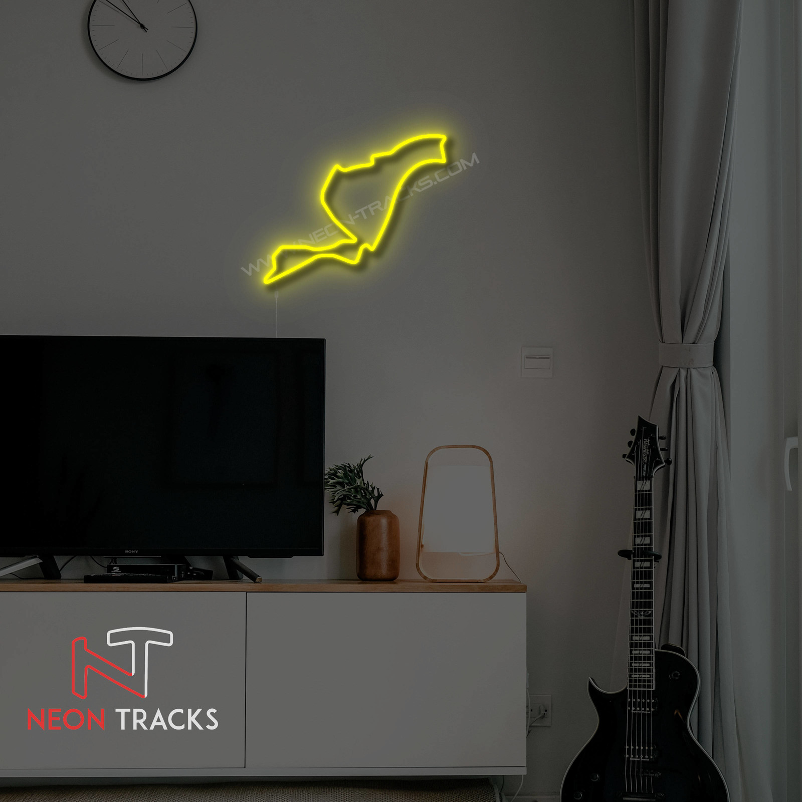 Neon Tracks Valencia Street Circuit - RGB - Spanje