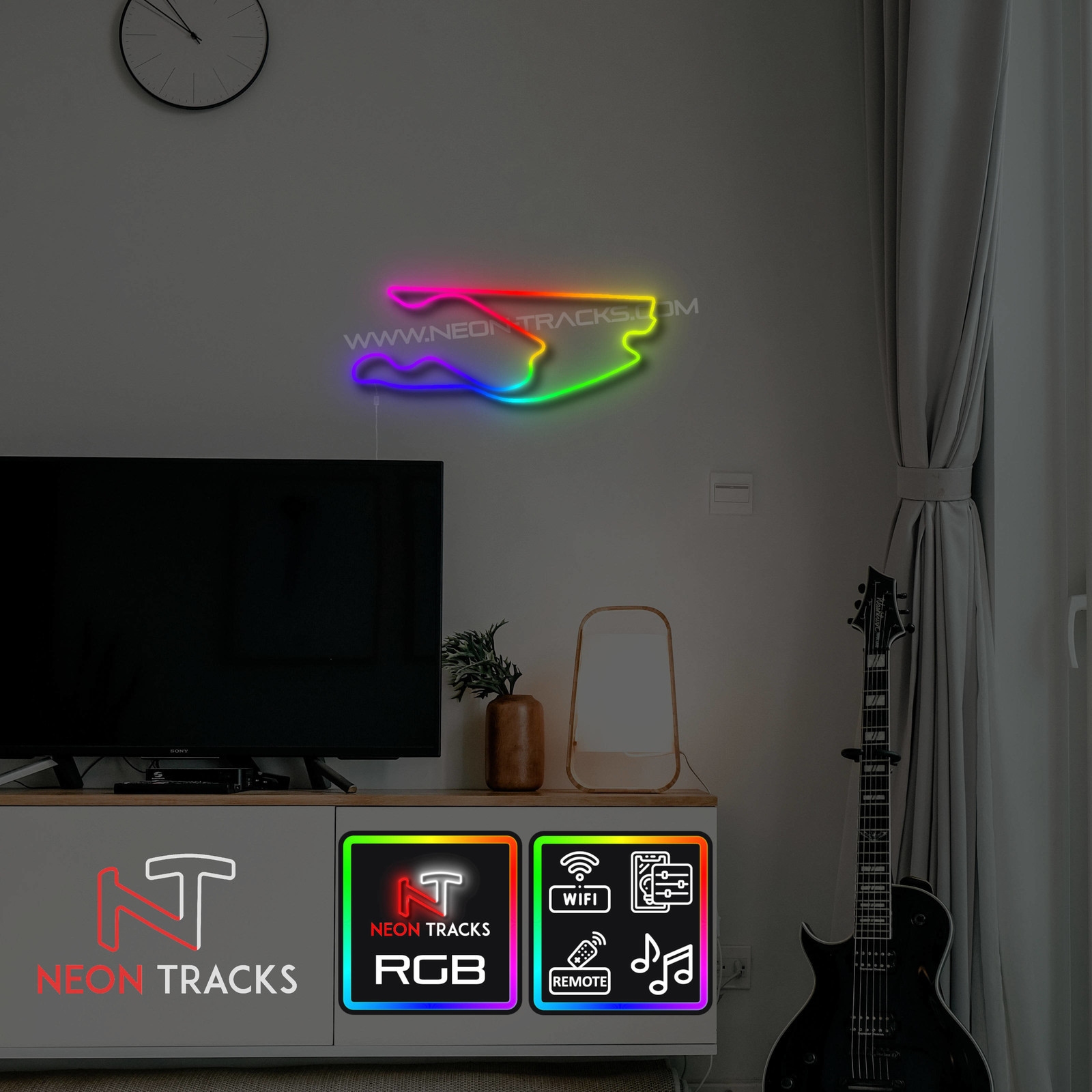 Neon Tracks Miami International Autodrome - RGB - VS