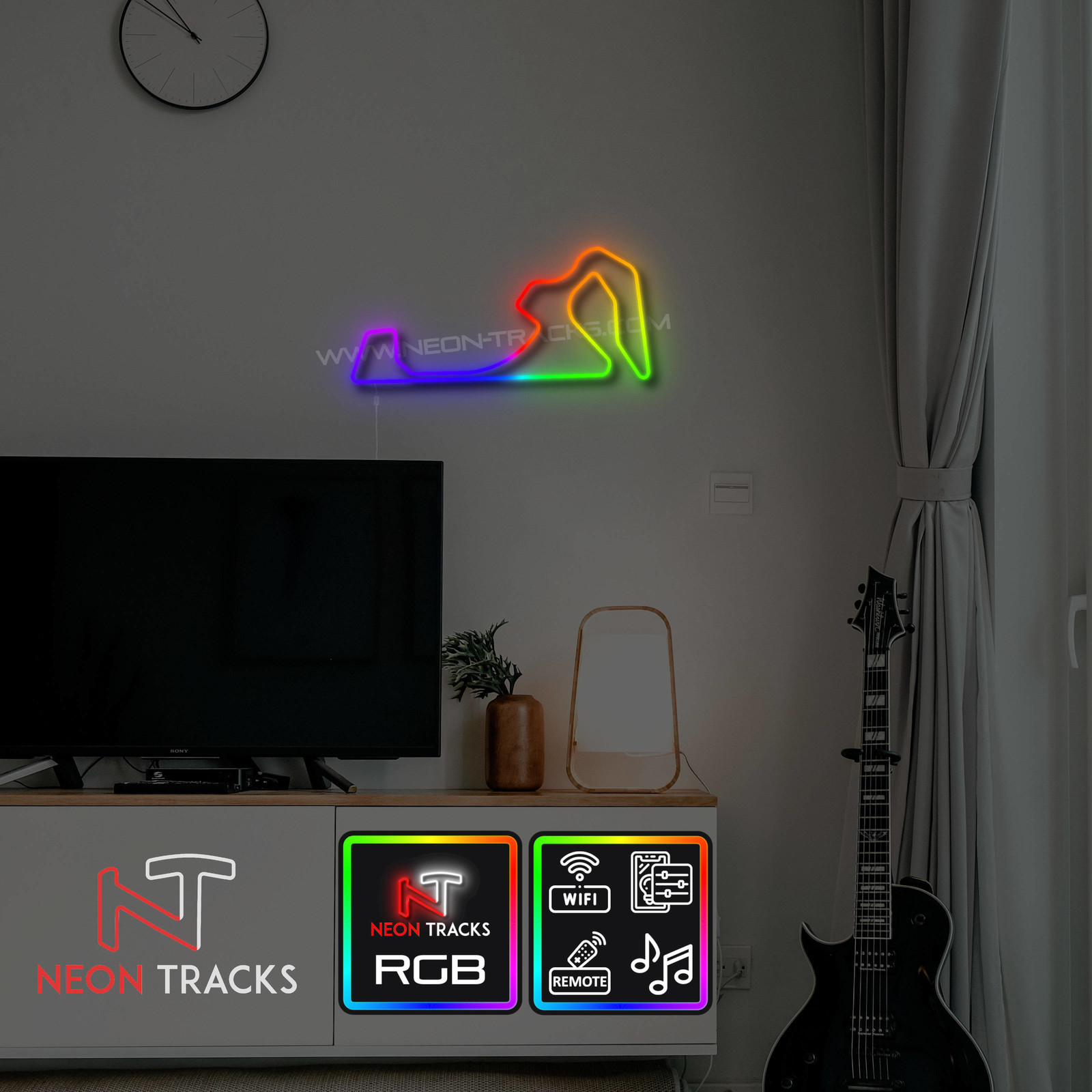 Neon Tracks Jakarta International e-Prix Circuit - RGB - Indonesia