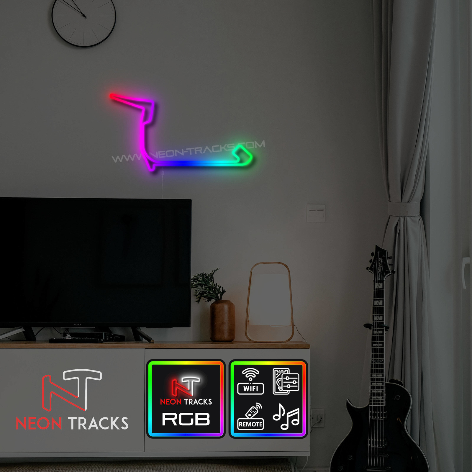 Neon Tracks Brooklyn Street Circuit - RGB - United States