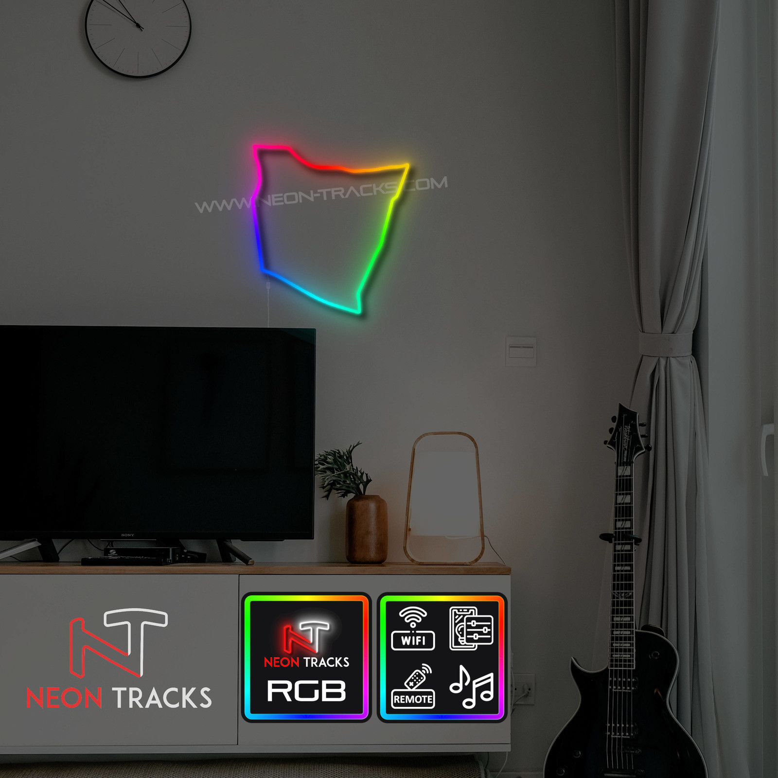 Neon Tracks Billown Circuit (Southern 100) - RGB - Verenigd Koninkrijk