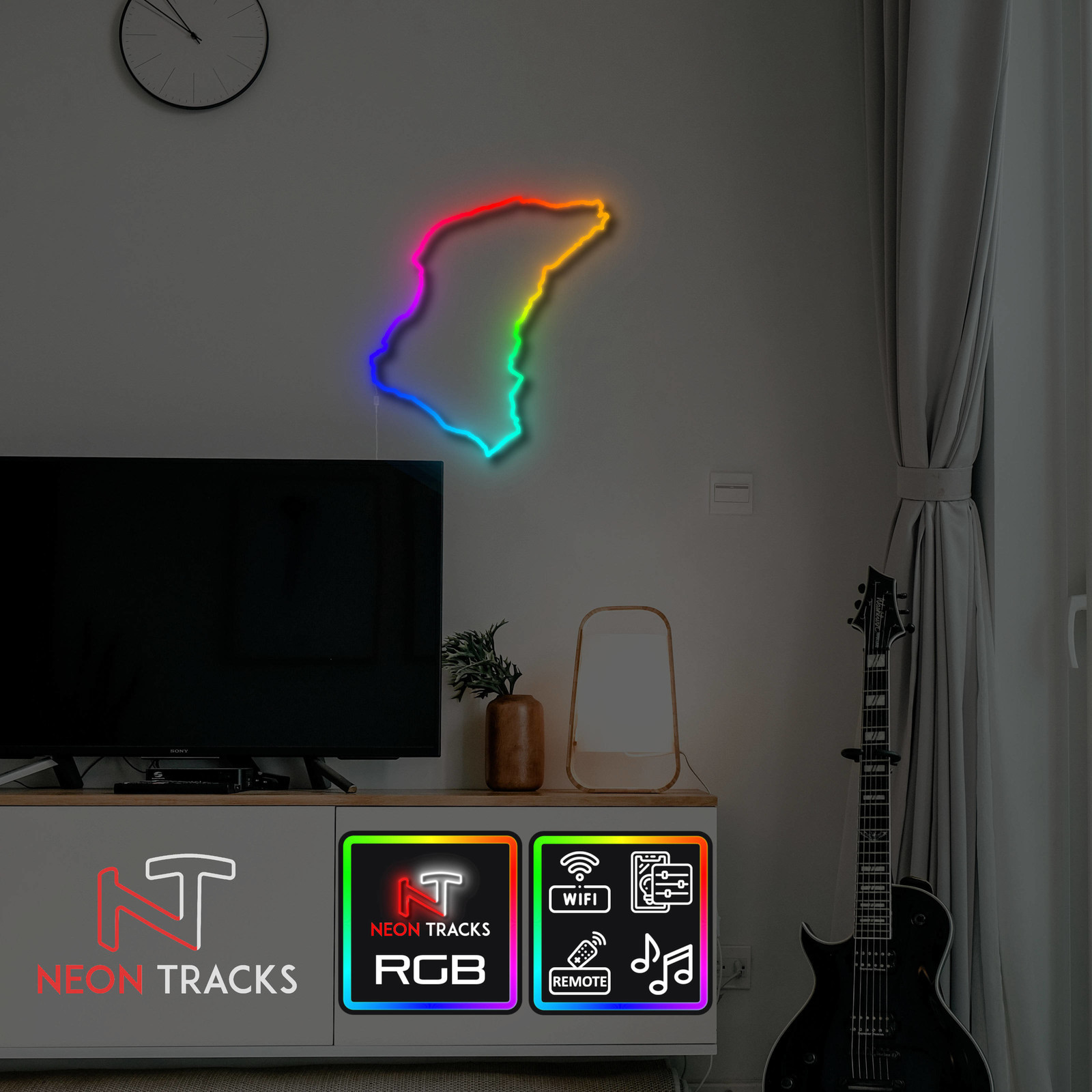 Neon Tracks Isle of Man TT Course - RGB - United Kingdom