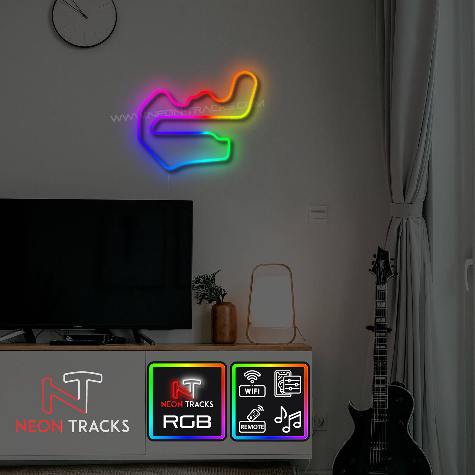 Neon Tracks Thunderhill Raceway Park - East Track - RGB - USA