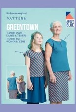 About Blue About Blue papieren naaipatroon Greentown t shirt volwassenen