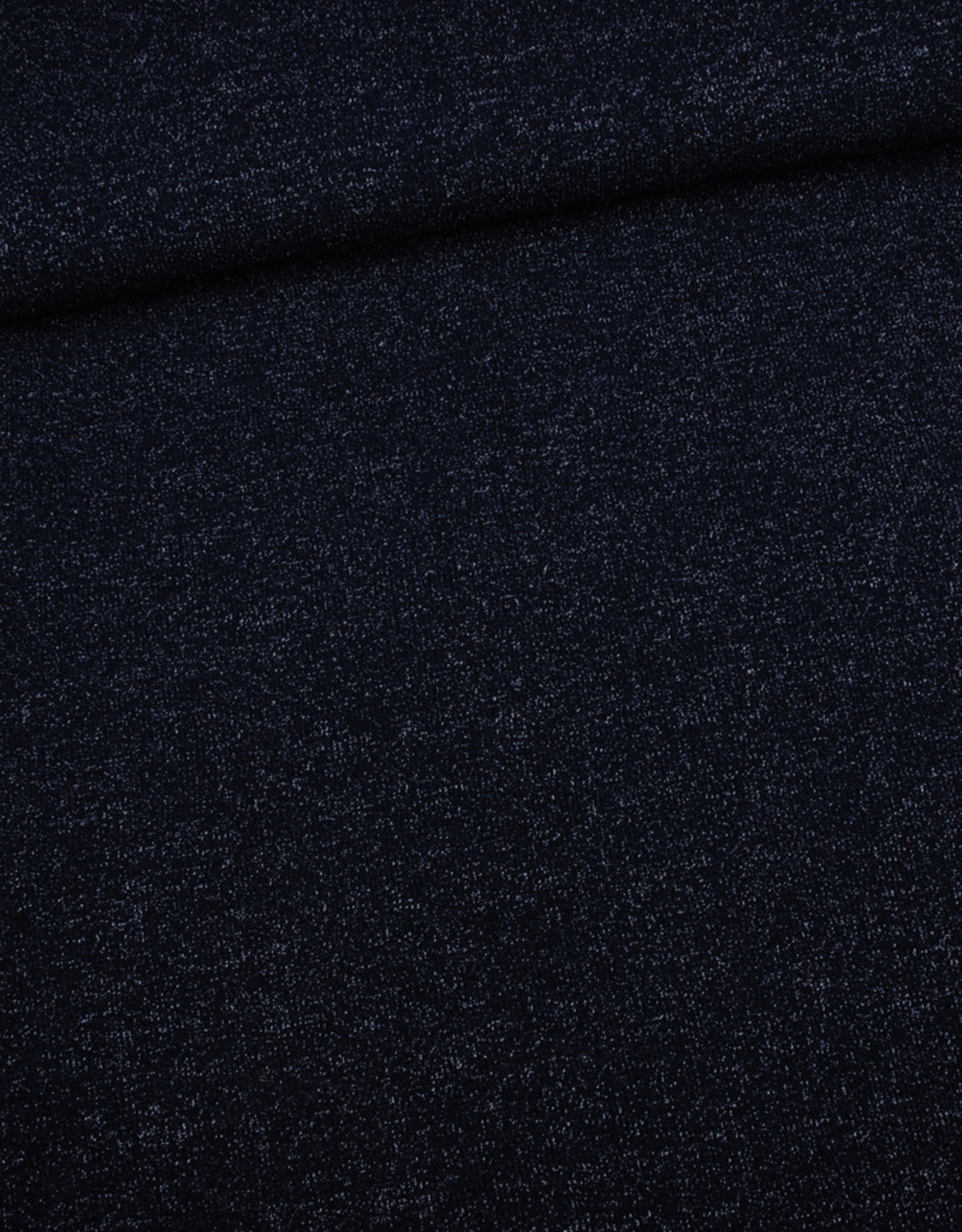 Editex Fabrics Editex Knitted Lurex donkerblauw met glitter