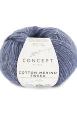 Katia Katia Cotton-merino tweed 508 - Blauw
