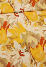 Editex Fabrics Editex Floral Viscose geel, oker, ecru