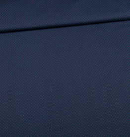 Editex Fabrics Editex classic mini dots blauw met rode mini druppeltjes knipmode