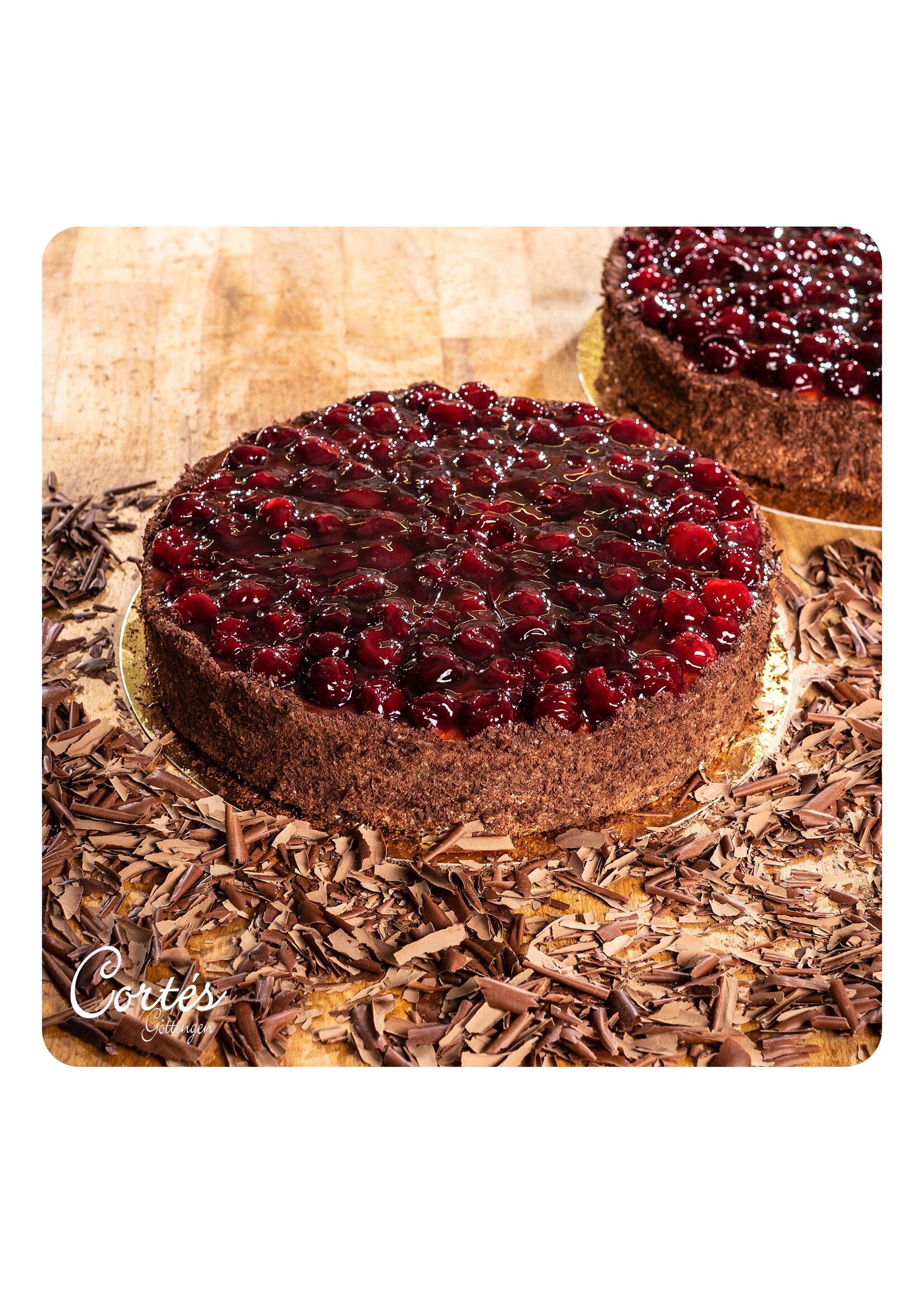 Kirsch Schoko Crisp Torte | Stück