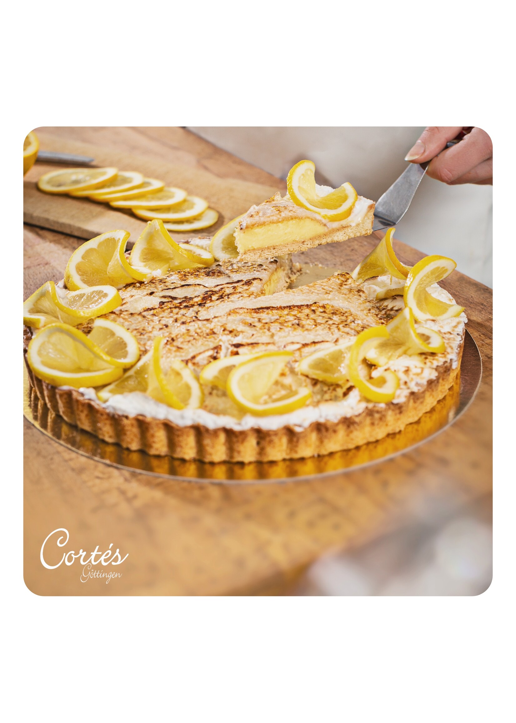 Zitronen Tarte mit Baiser | Stück