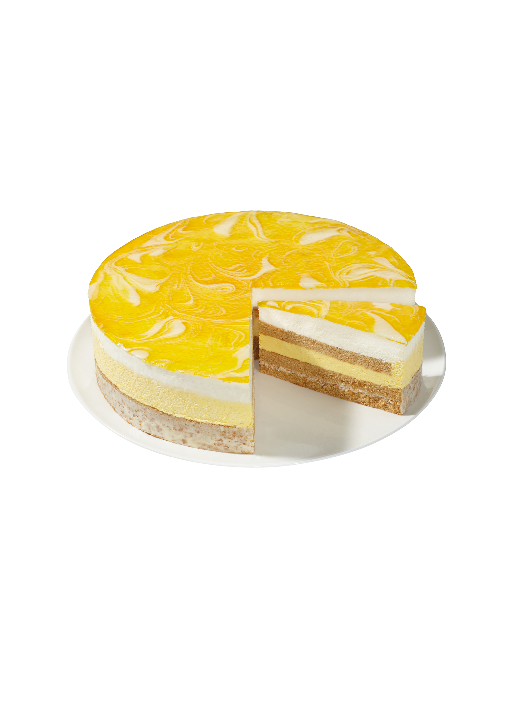 Café Cortés Mango-Joghurt-Crunch-Torte