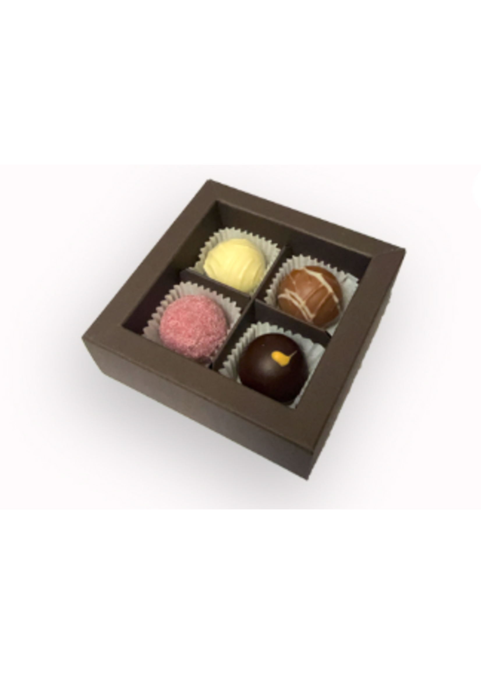 Café Cortés Trüffel Praline Präsent 4er
