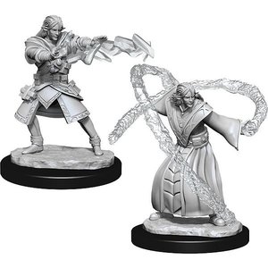 Wizk!ds (WZK90140) Unpainted Miniatures - Elf Wizard Male (5E)
