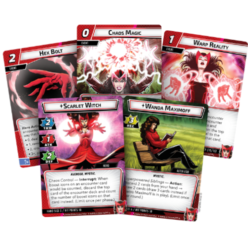 Asmodee Marvel Champions LCG - Scarlet Witch Hero Pack