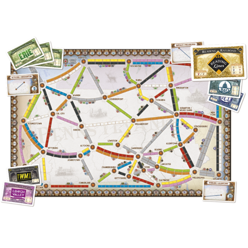 Days of Wonder Ticket to Ride - UK & Pennsylvania uitbreiding (NL)