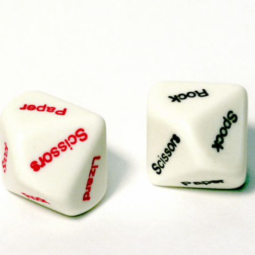 Chessex Paper/Rock/Scissors/Lizard/Spock 2d10