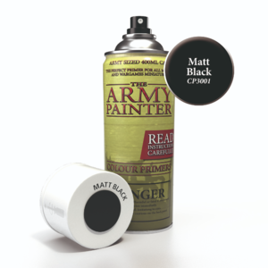 Armypainter AP Base Primer - Matt Black (400 mL, spray)