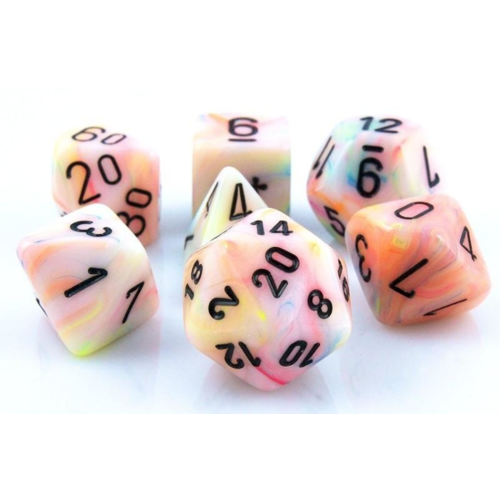 Chessex Festive Circus/black Polyhedral 7-Die Set