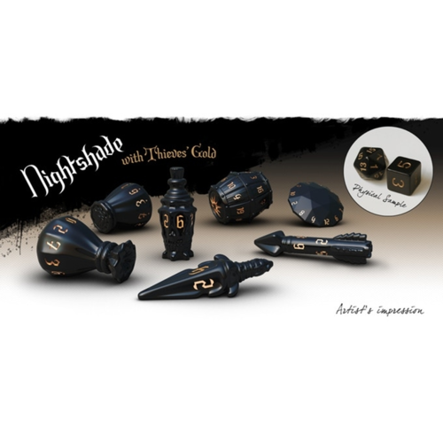 Nightshade - PolyHero Rogue Dice Nightshade - PolyHero Rogue Dice
