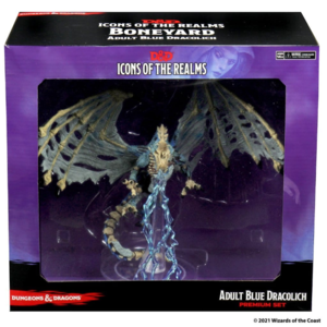 Wizk!ds D&D Icons of the Realms- Boneyard Blue Dracolich