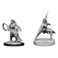 (WZK90225) Unpainted Miniatures - Human Monk Female