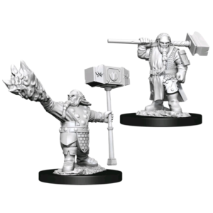Wizk!ds (WZK90222) Unpainted Miniatures - Dwarf Cleric Male (5E)