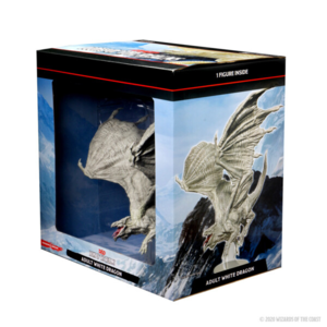 Wizk!ds D&D Icons of the Realm- Adult White Dragon Premium Figure (painted)