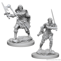 (WZK72644) Unpainted Miniatures - Human Female Barbarian (5E)