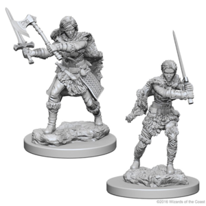 Wizk!ds (WZK72644) Unpainted Miniatures - Human Female Barbarian (5E)