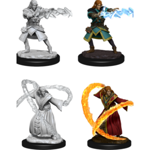 Wizk!ds (WZK72622) Unpainted Miniatures - Elf Male Wizard