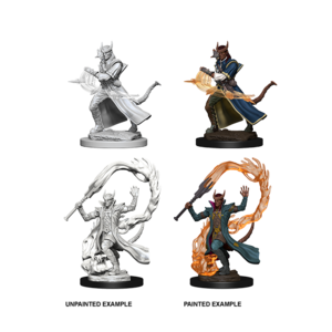 Wizk!ds (WZK73201) Unpainted Miniatures - Tiefling Sorcerer Male (5E)