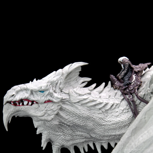 Wizk!ds Arveiaturace (Gargantuan White Dragon, painted) - D&D Icewind Dale Premium Figure