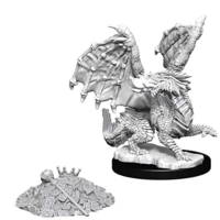 (WZK73851) Unpainted Miniatures - Red Dragon Wyrmling