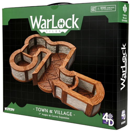 Wizk!ds WarLock Tiles: Expansion Pack - 1 inch Town & Village Angles & Curves Wizk!ds WarLock Tiles: Expansion Pack - 1 inch Town & Village Angles & Curves