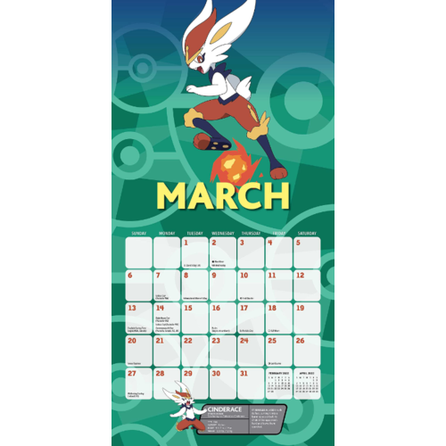Pokemon 2022 Calendar