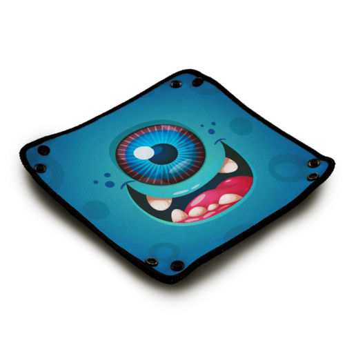 Wogamat Dice Tray - Happy Cyclope Blue Monster