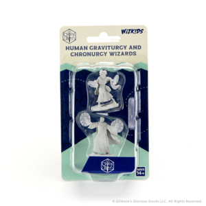 Wizk!ds Critical Role Unpainted Miniatures - Human Graviturgy and Chronurgy Wizards Female