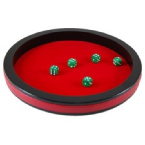 H.O.T. Games Dobbelpiste 30 cm MDF/rood velours H.O.T. Games Dobbelpiste 30 cm MDF/rood velours