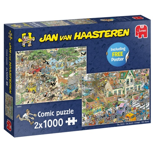 Jumbo Safari & Storm - Jan van Haasteren (2 x 1000) Jumbo Safari & Storm - Jan van Haasteren (2 x 1000)