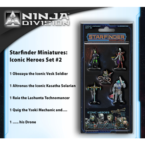 Paizo Starfinder Miniatures: Iconic Heroes Set 2 Paizo Starfinder Miniatures: Iconic Heroes Set 2