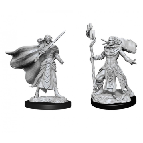 Unpainted mini - MTG Elf Fighter & Elf Cleric Unpainted mini - MTG Elf Fighter & Elf Cleric