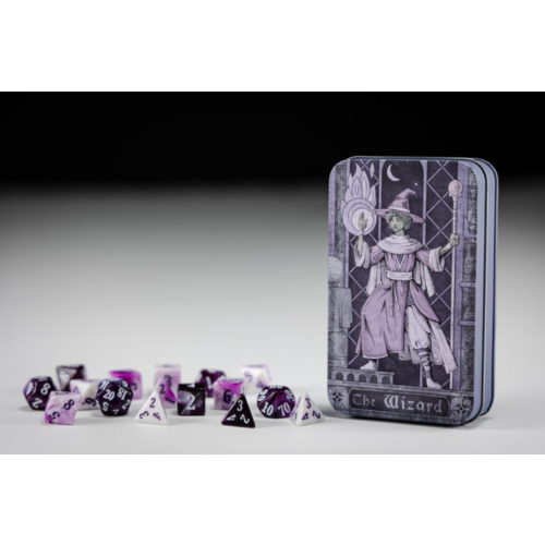 Beadle and Grimms Class-Specific Dice Set - Wizard (Pathfinder and 5E, 16 piece)