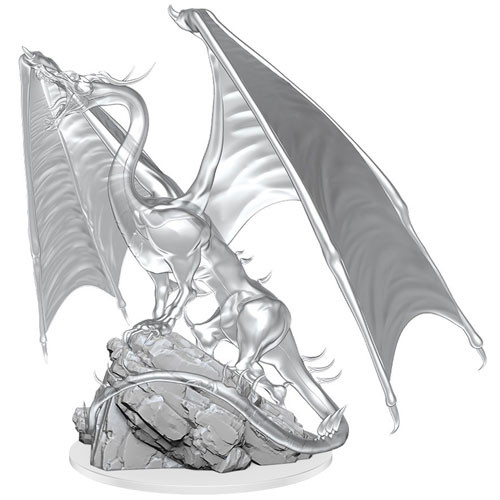 Wizk!ds Unpainted Miniatures- Young Emerald Dragon Wizk!ds Unpainted Miniatures- Young Emerald Dragon