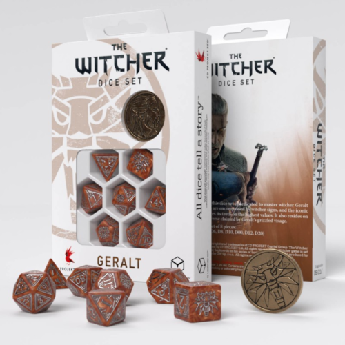 Q-Workshop The Witcher Dice Set Gerald -The Monster Slayer